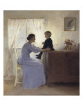 Mother and Child in an Interior, 1898 reproduction procédé giclée par Peter Ilsted
