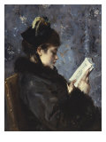 Portrait of Madame Brizat from the Comedie Francaise Giclee Print by Alfred Emile Léopold Stevens