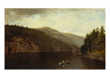 Boating on Lake George, 1870 reproduction procédé giclée par David Johnson