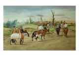 The Winners Enclosure, Encerrando El Ganado, 1910 Giclee Print by Ernesto Icaza