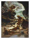 Cave of the Storm Nymphs, 1903 Giclee-vedos tekijänä Edward John Poynter