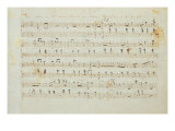 Autographed Manuscript Signed and Dedicated of the Grande Valse Brilliante, Opus 18 in E Flat Major Giclée-Druck von Fryderyk Chopin