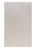 Woman Leaning to the Right with Long Hair, c.1910-11 Lámina giclée por Gustav Klimt