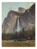 Bridal Veil Falls - Yosemite Valley reproduction procédé giclée par Thomas Hill
