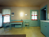 The Kitchen in Harry Truman's Family Home Fototryk i høj kvalitet af Henry Groskinsky