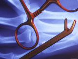 Stainless Scissor and Clamp X-Ray Image in Background Photographic Print