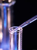 Close Up Pipette and Test Tube Laboratory Testing Photographic Print