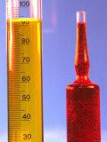 Lab Glassware Ampule and Glass Cylinder Photographic Print
