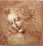 La Scapigliata, vers 1508 Reproduction transférée sur toile : par Leonardo da Vinci 