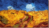 Le Champs de blé aux corbeaux, 1890 Reproduction transférée sur toile par Vincent van Gogh