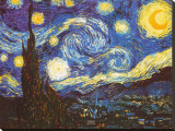 La nuit étoilée, vers 1889 Reproduction transférée sur toile par Vincent van Gogh