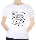 Women's: Vote 2008 - Confetti Black T-shirts