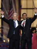 Barack Obama and Joe Biden at the Democratic National Convention 2008, Denver, CO Photographic Print