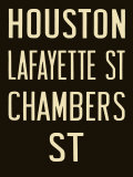 Houston and Lafayette Street Poster