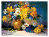 Daffodils and Day Lilies Prints by Maxine Johnston