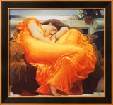 Juin flamboyant|Flaming June, vers 1895 Affiches par Frederick Leighton