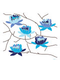 Blue Flowering Tree Prints by Avalisa 