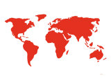 Red World Poster von Avalisa 