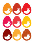 Red Egg Hatching Posters par Avalisa 