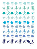 Blue Under the Sea Posters par Avalisa 