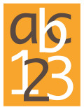 Orange ABC and 123 Posters par Avalisa 