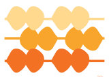 Orange Design, no. 95 Affiche par Avalisa 