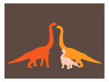 Orange Longneck Poster di Avalisa Orange Longneck Poster di Avalisa
