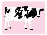 Pink Dairy Cow Posters par Avalisa 