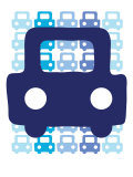Blue Auto Poster by Avalisa 