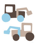 Brown Tractors Posters par Avalisa 