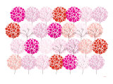 Pink Park Print by Avalisa 