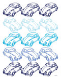 Blue Bug Prints by Avalisa 