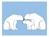 Blue Polar Bears Posters par Avalisa 