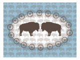 Blue Buffalo Belt Buckle Poster by Avalisa 