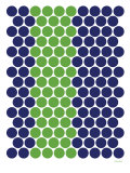 Blue Green Dots Poster by Avalisa 