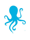 Blue Octopus Prints by Avalisa 