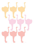 Multi Ostrich Family Posters par Avalisa 