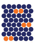Orange Dots Affiche par Avalisa 