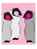Pink Baby Penguins Affiches par Avalisa 