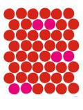 Red Pink Dots Poster von Avalisa 