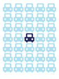 Blue Parking Lot Posters par Avalisa 