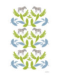 Green Zebra Wilderness Prints by Avalisa 