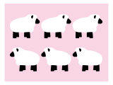 Pink Sheep Family Posters par Avalisa 