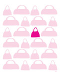 Pink Handbags Prints by Avalisa 
