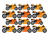 Orange Ducati Art by Avalisa 