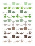 Brown Post and Pans Posters by Avalisa 