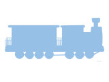 Blue Train Print by Avalisa Blue Train Print by Avalisa