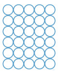 Blue Circles Láminas por Avalisa Blue Circles Láminas por Avalisa