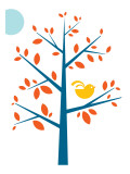 Orange Songbird Posters par Avalisa 