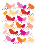 Warm Chick Pattern Posters par Avalisa 